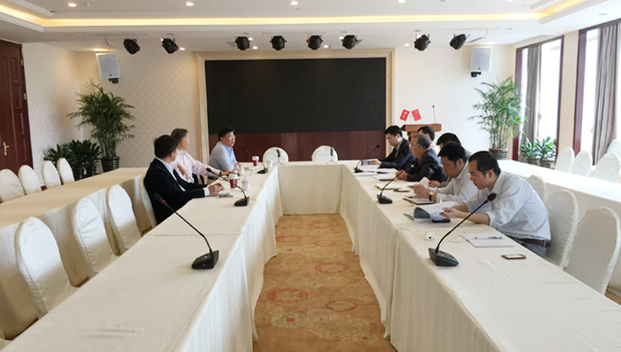 墨蘭資本董事會(huì)主席徐朋博士一行到半島星空體育·（世界杯）官方網(wǎng)站洽談交流